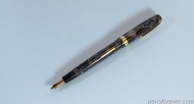 BURNHAM PEN B59 - AZUL COM VEIOS DOURADOS